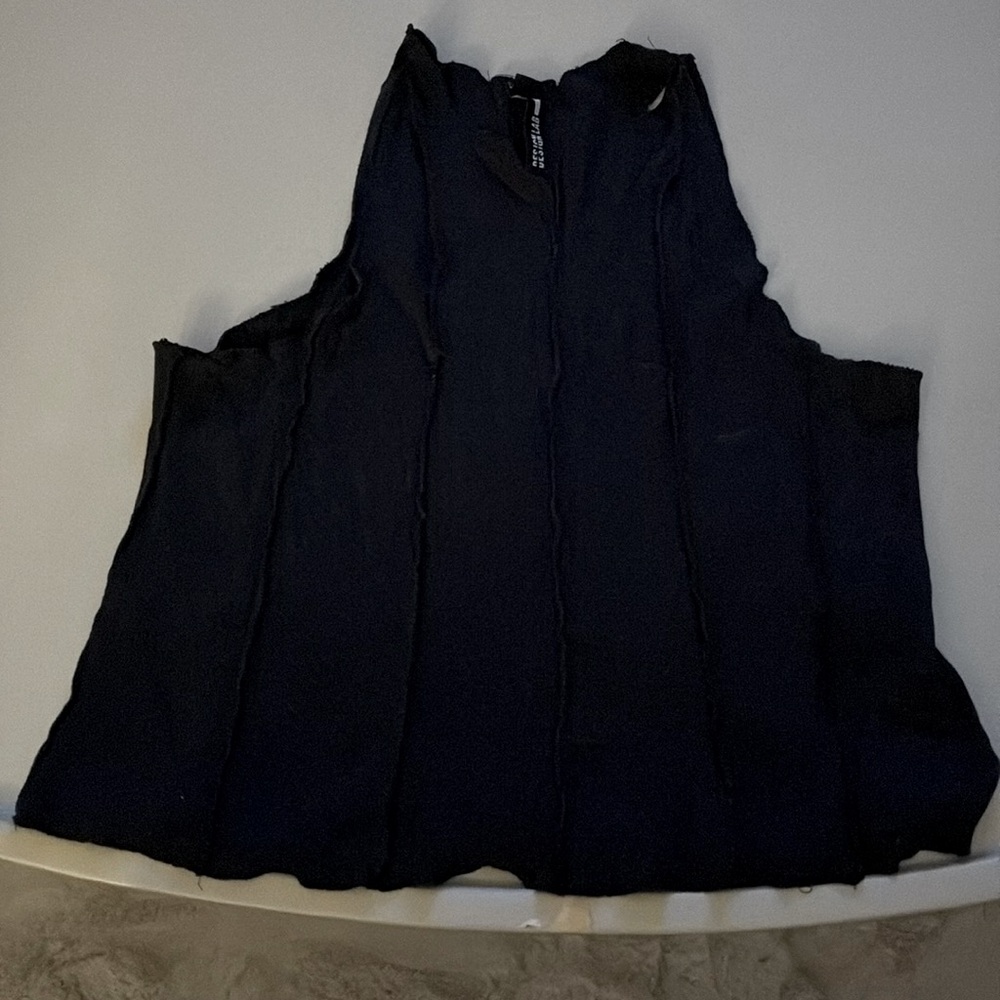 Cotton Black Tank Top